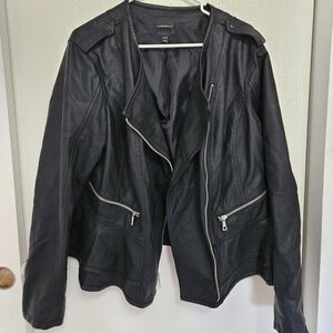 Lane Byrant leather jacket